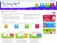 Tablet Screenshot of mysongfile.com